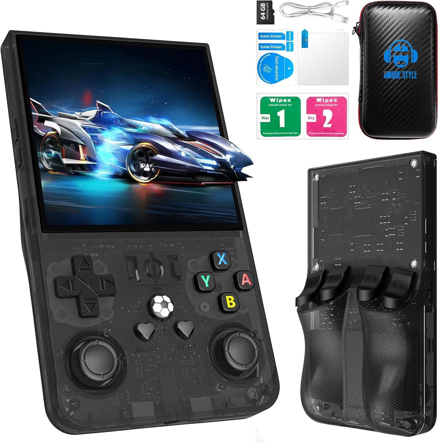 New R36MAX open source handheld 4.0-inch large screen PSP game console dual joystick retro arcade original genuine