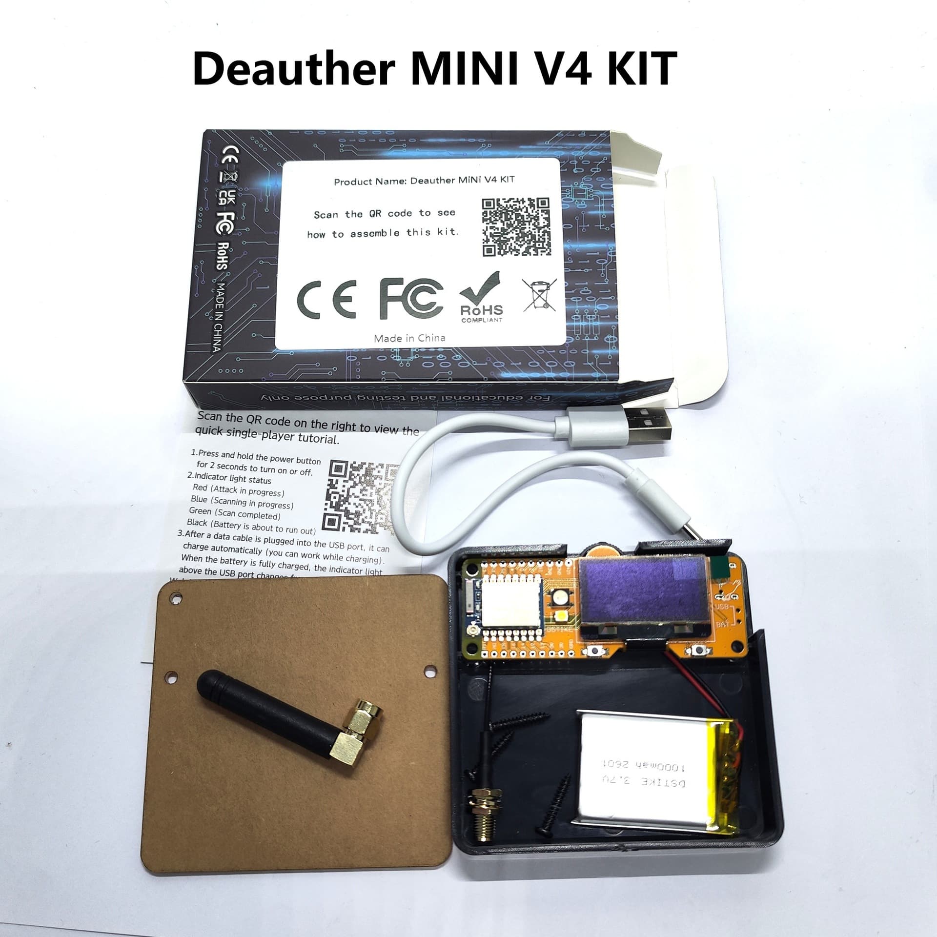 DSTIKE Deauther MiNi V4 KIT ESP8266 Development Board Wireless Debugging