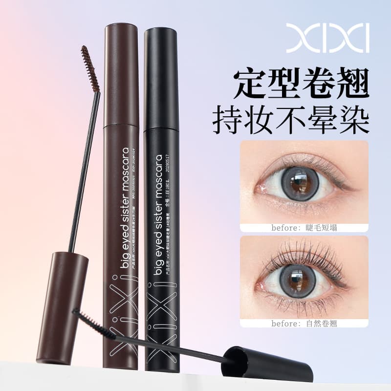 Cross-Best Selling XIXI Big Eye Sister Mascara Waterproof Smudge-Proof Lengthening Curling Natural Mascara
