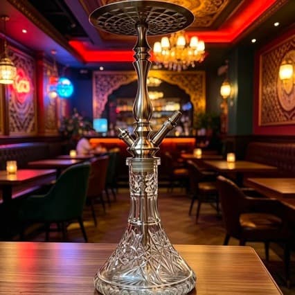 Arabic Hookah TRADI Stainless Steel Single Tube Gift Box Medium Set for KTV Bar Shisha Hookah