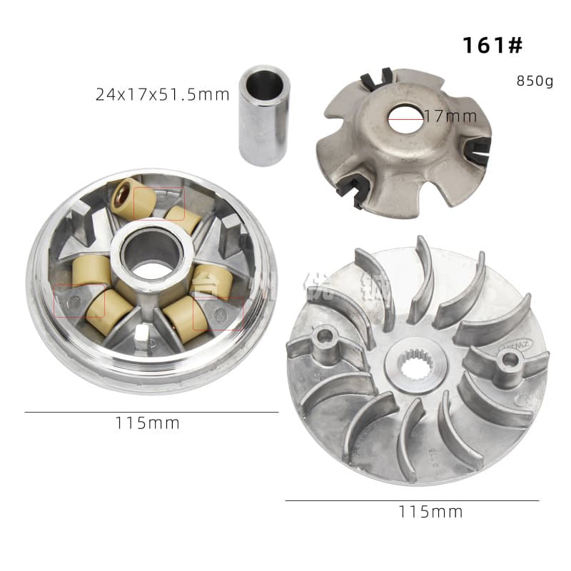 161QMK Drive Pulley Assembly Super Haoma 61mm GY6 150 Drive Pulley Modified Drive Plate Giant 175