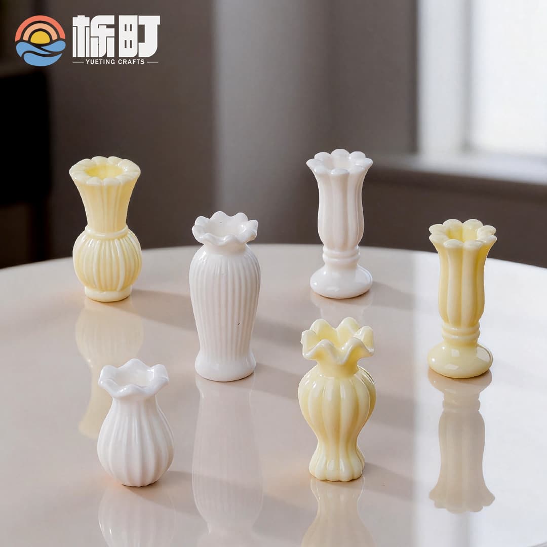 New micro landscape retro French vase diy dollhouse creative furniture decoration mini desktop small ornaments