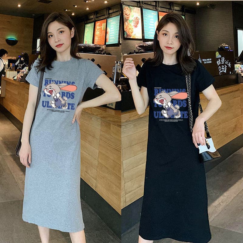 Women's Summer Nightgown Short Sleeve Maternity Loose Plus Size Pajama Dress Cute Sleepwear