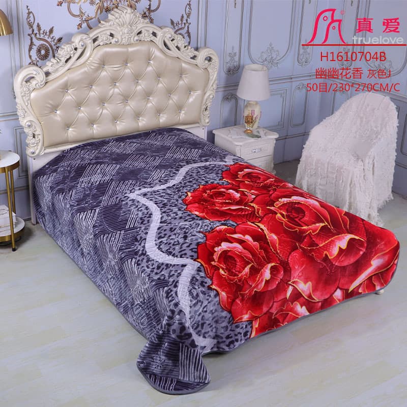 [Bestseller] 2025 True Love Raschel blanket inventory stock custom export foreign trade cheap single/double layer single/double