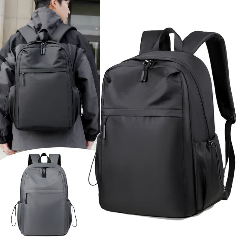 Korean Style New Backpack Solid Color Design Factory Direct Drop Shipping Cross-border Export Backpack for Middle School Students Large Capacity