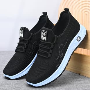 Spring/Summer New Old Beijing Cloth Shoes Unisex Walking Shoes Breathable Lightweight Anti-slip Casual Shoes Middle-aged Running Shoes