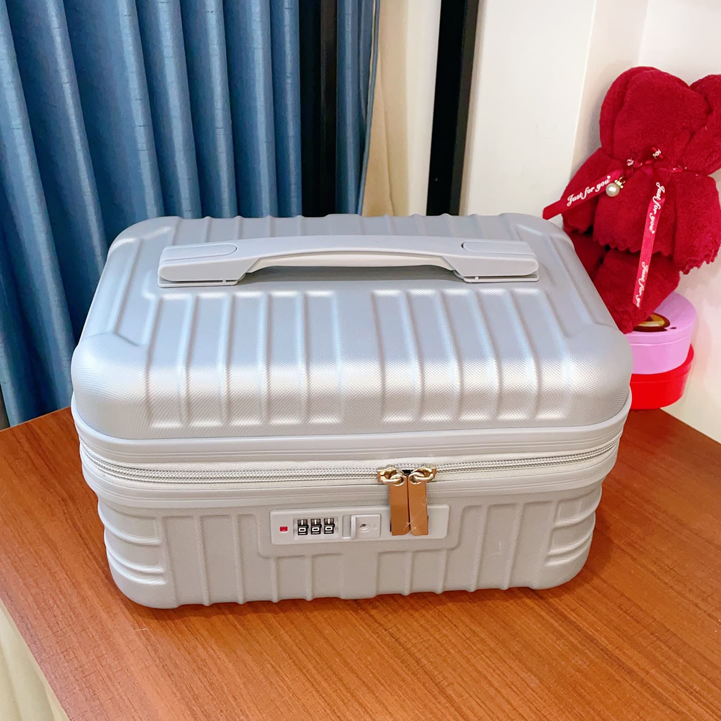 Small Suitcase Handheld Carry-On Luggage Cosmetic Bag Women Storage Travel 14-Inch Mini Attachable to Trolley Corporate Gift Box