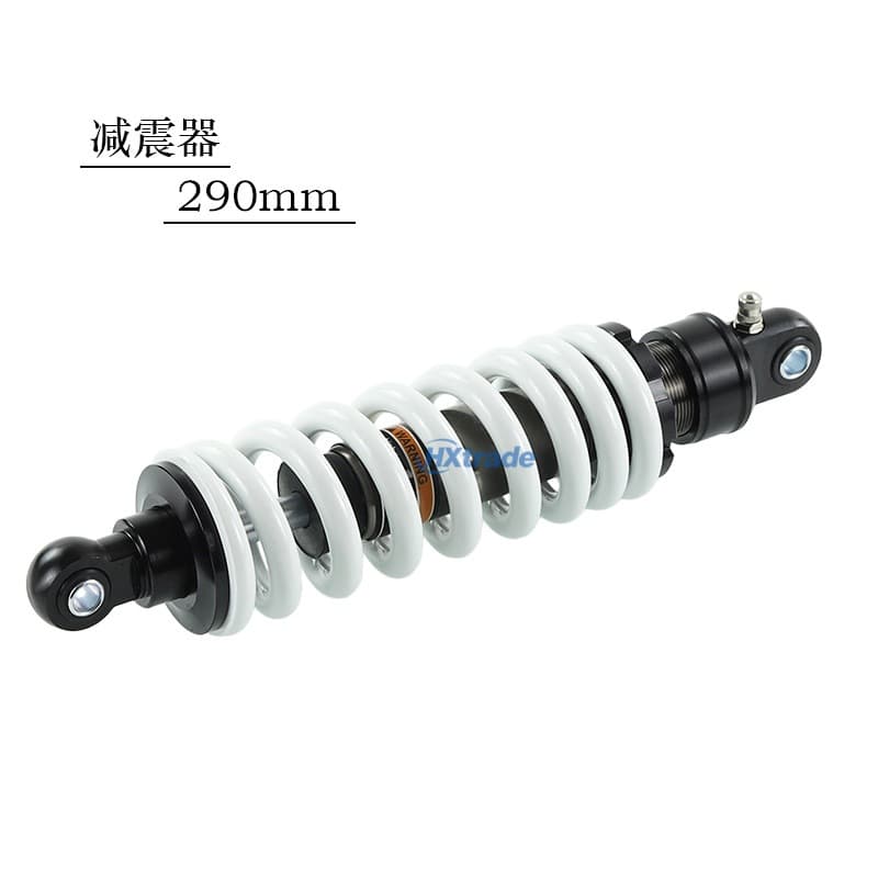Off-Road Motorcycle 290mm Rear Shock Absorber 11mm Diameter Spring with Adjustment Universal Front and Rear Shock for Sand Buggy