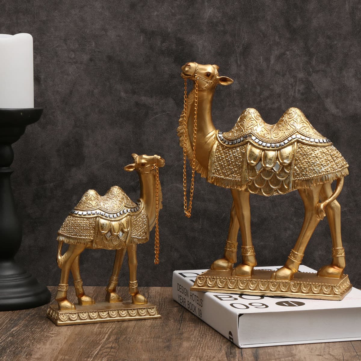 Cross-border simulated camel animal Middle Eastern style resin crafts home furnishings camel animal Middle Eastern style tree