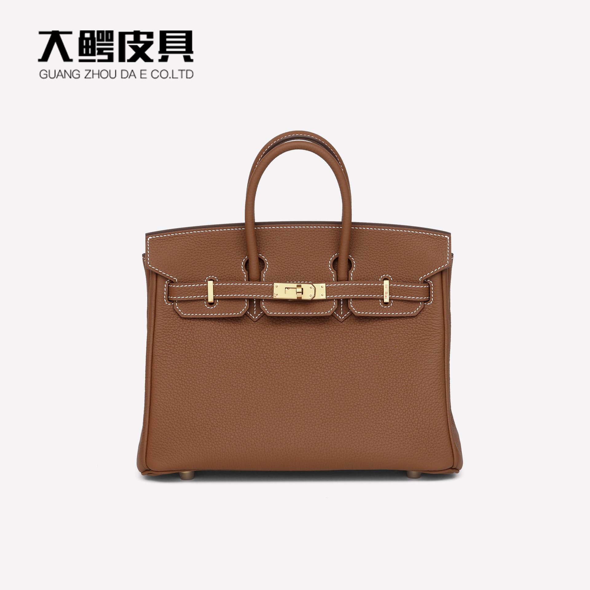 25cm Top Layer STG Cowhide Women's Bag Genuine Leather Waxed Thread Hand-Sewn Fashion Trendy Platinum Bag Women's Handbag Manufacturer