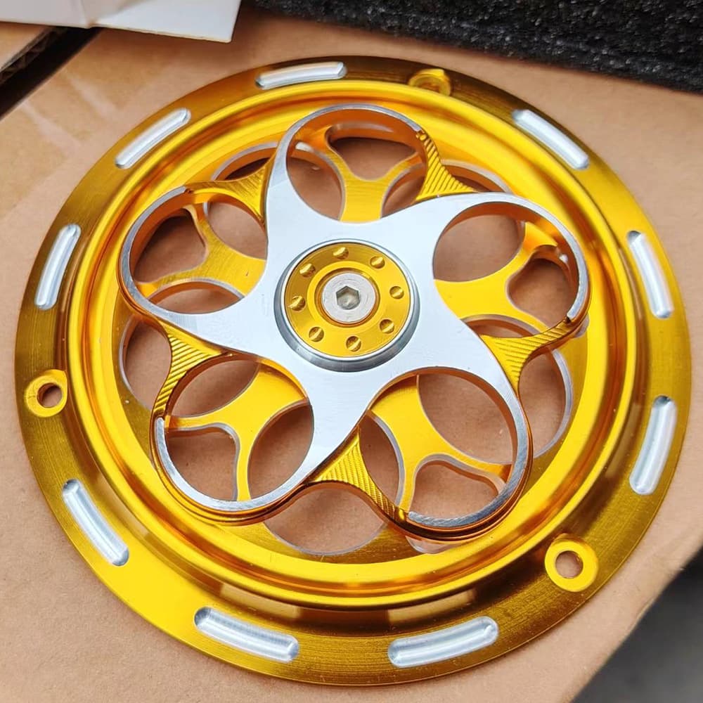 Cross-border Southeast Asian motorcycle parts modification radiator fan cover rotating cooling decorative fan cover manufacturer