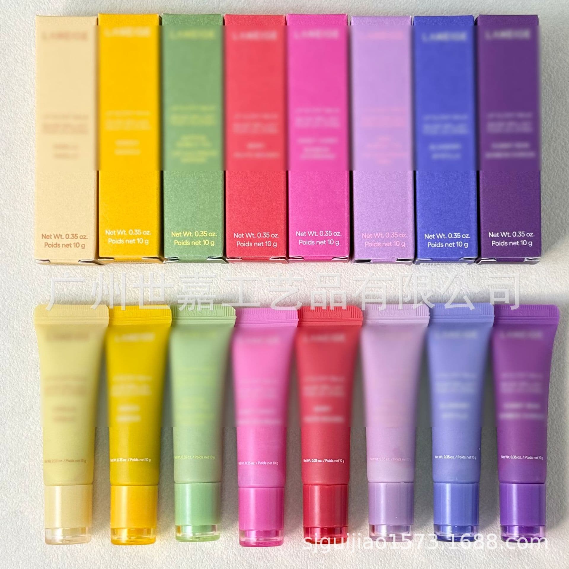 Cross-border hot product L-ANEIGE Crystal Glow Essence Lip Gloss Lip Glowy Balm 10g sweet fruit flavor