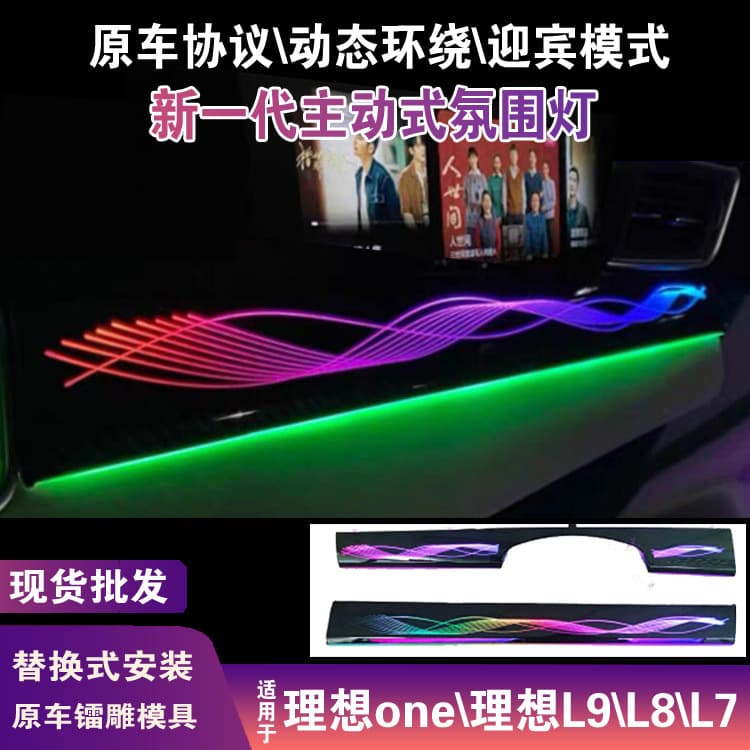 Ambient light for Li Auto One L9 L8 L7 L6, rotating tweeter cover, center speaker ambient light modification