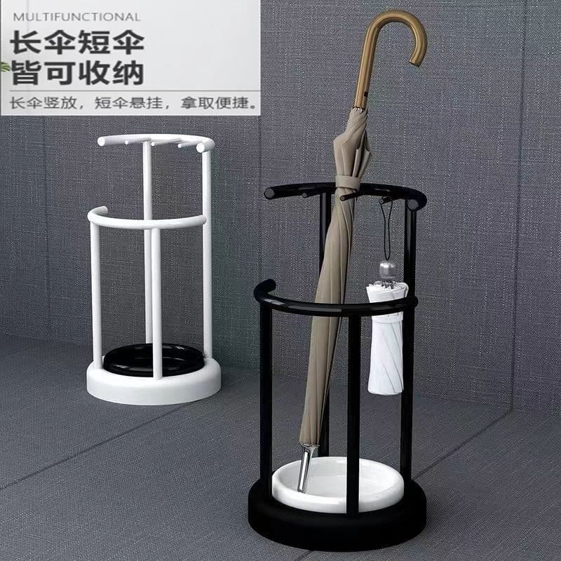 Simple Umbrella Storage Rack for Doorways, Iron Drainage Umbrella Holder for Offices, Hotels, and Commercial Spaces