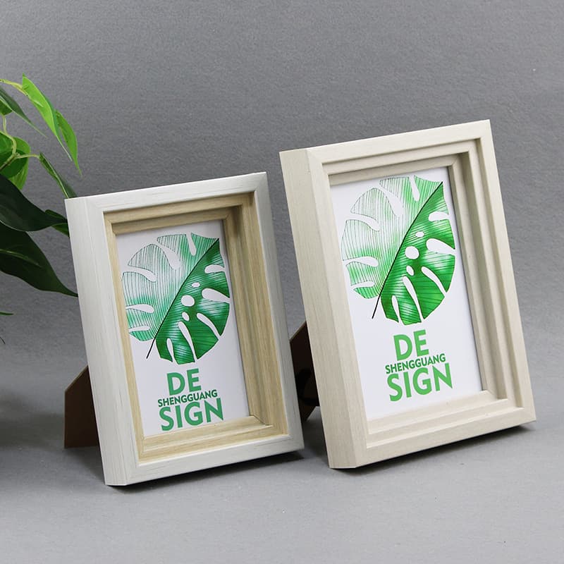 Vintage Wood Grain Color Photo Frame 3D Wall Mount Picture Frame Tabletop Six Seven Eight Ten Inch A4 Frame Thickened