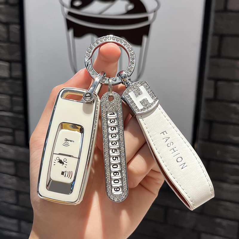 Compatible with 2023 Haojue UFR150 Key Case, UFR150 Motorcycle Remote Protective Cover with Clip, Personalized