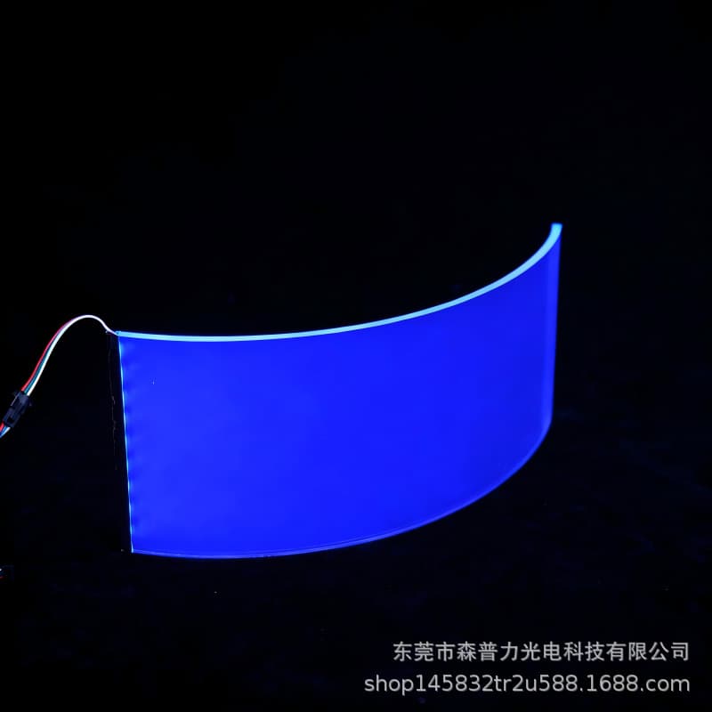 Curved acrylic light guide plate, high transparency without dots LED light panel, side light source, custom-shaped heat-bent light guide