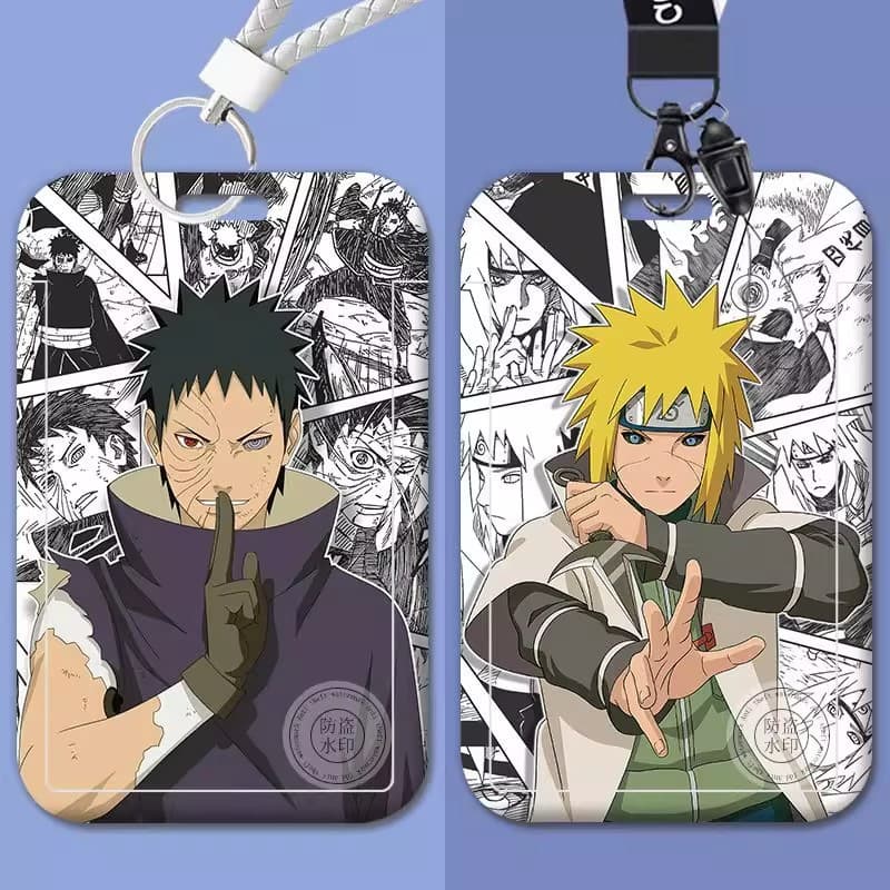 Naruto Ninja War Obito Card Holder - Meal Card, Campus Student, Bus, Work ID Badge, Water Card - Custom Image Available