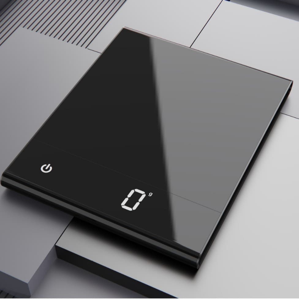 New Pour-over Coffee Electronic Scale with Weighing Timer, Digital Pound Scale, Coffee Measuring, Ultra-thin LED Stainless Steel