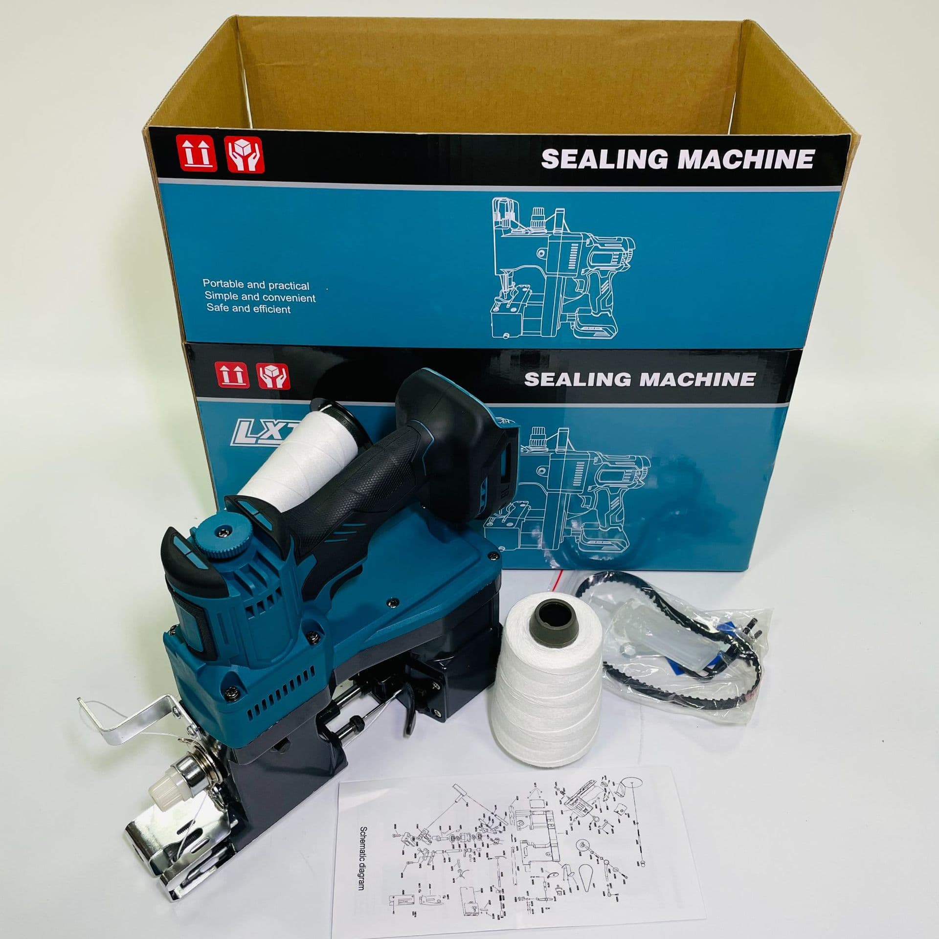 (Order No. 252) Foreign Trade Brushless Lithium Stitching Machine, Sealing Machine Bare Tool (Compatible with Makita Battery)