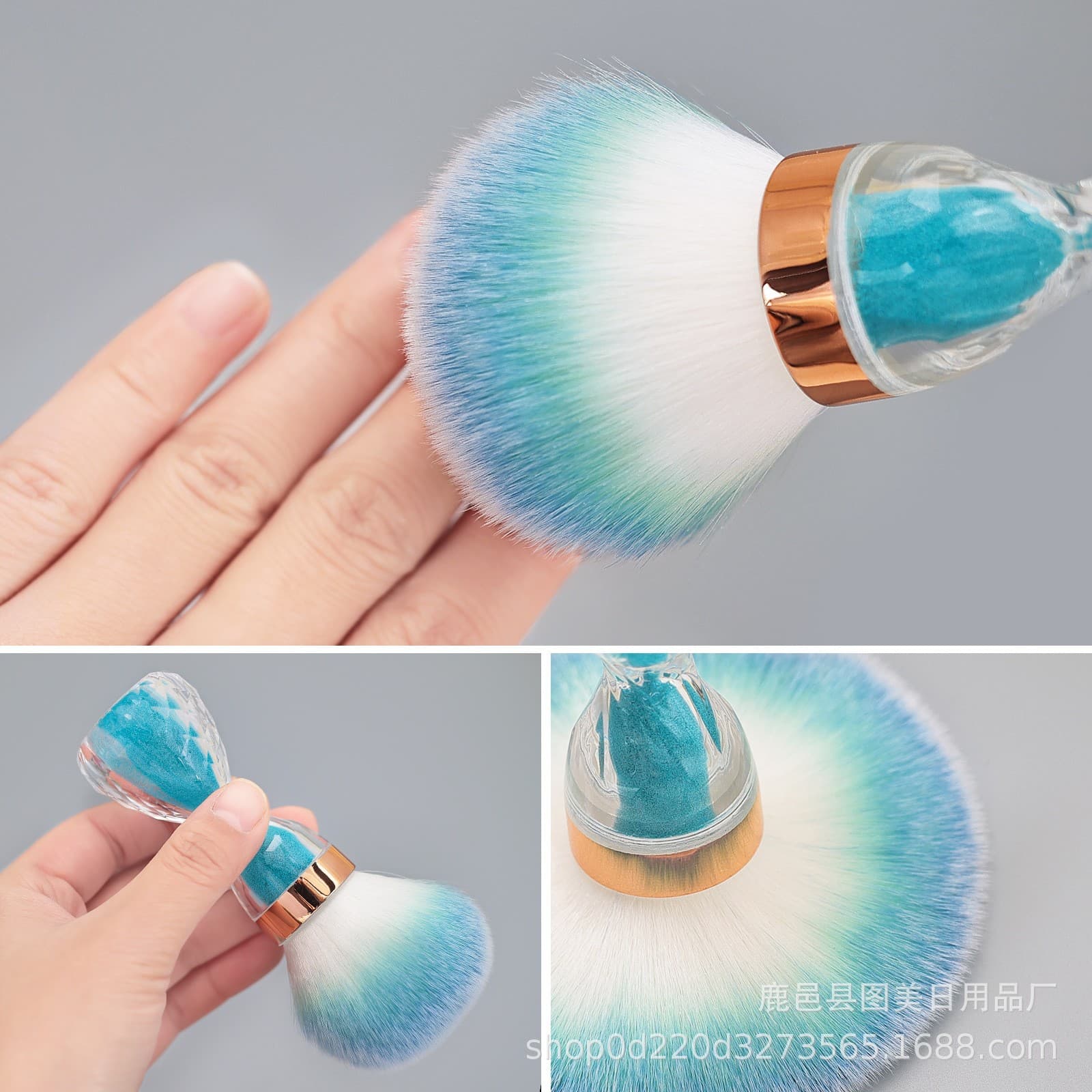 New Hourglass Manicure Dust Brush Small Waist Powder Brush Beauty Tool Manicure Dust Brush Blush Brush Makeup Brush
