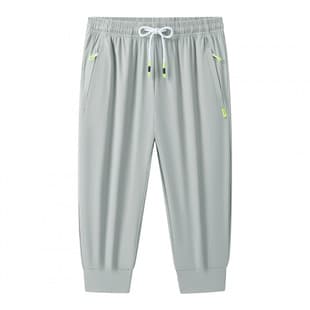 Cross-border Summer Sports Plus Size Capri Pants Men's Shorts Quick-Dry Beach Shorts Women's Ice Silk Loose 5-Point Shorts