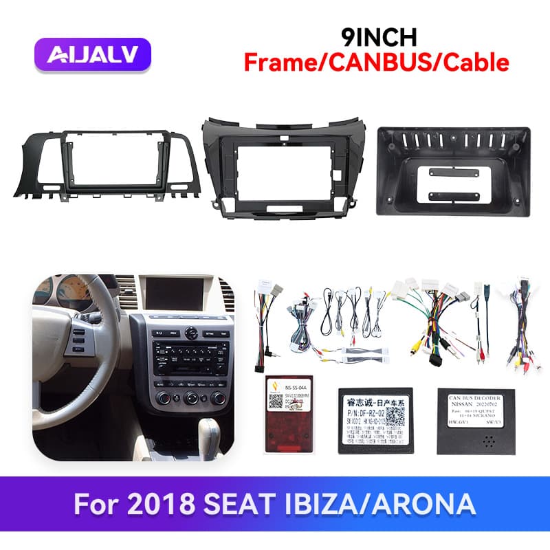 Compatible with 04-16 Nissan JUKE Kicks Kesa center console navigation bezel trim panel universal frame kit