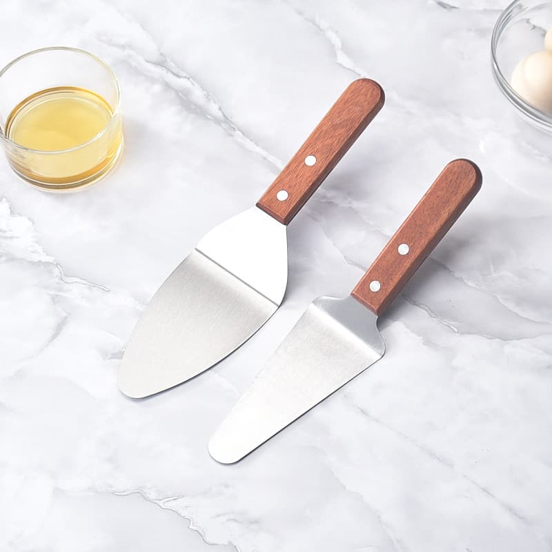 Stainless Steel Spatula Kitchen Tool Triangular Fish Spatula Hamburger Spatula Frying Spatula Teppanyaki Spatula Pizza Spatula BBQ Tool