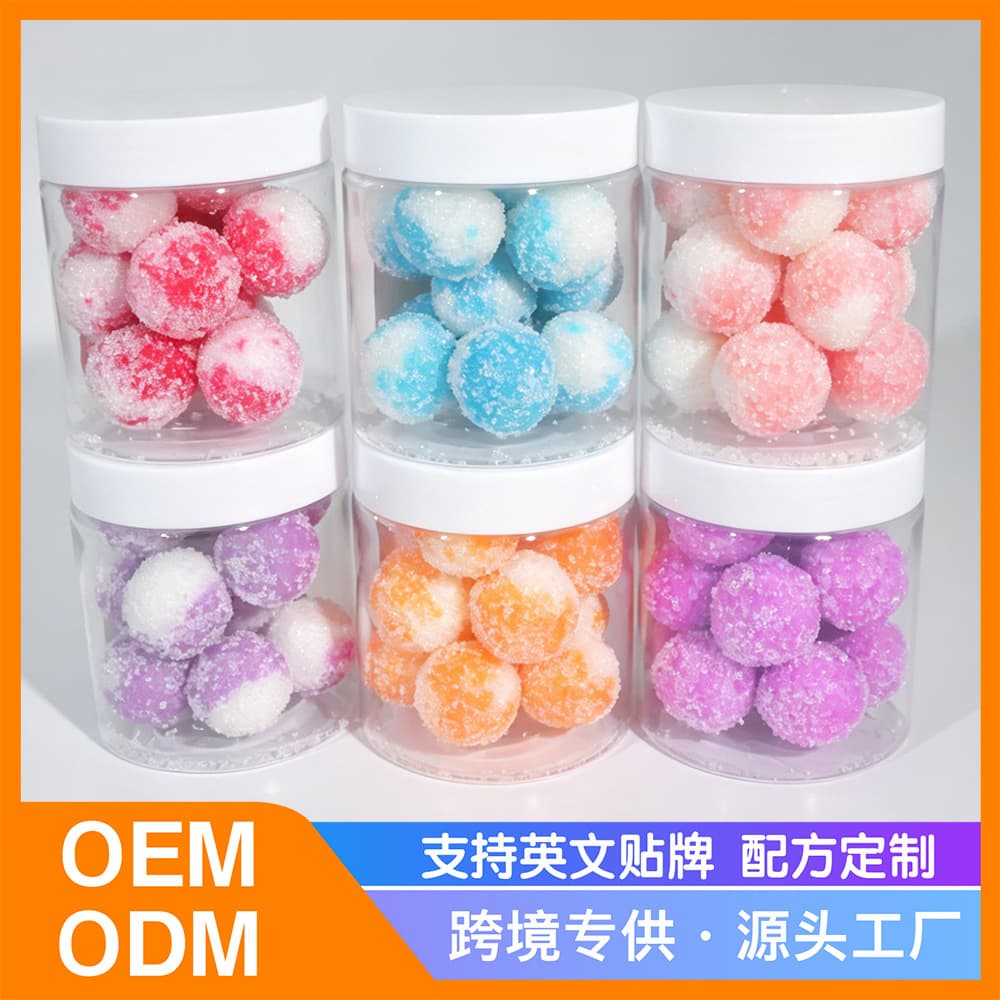 Cross-Body Scrub Ball Hand and Foot Scrub Cream Dual-Color Exfoliating Fruit Fragrance Sugar Body Scrub