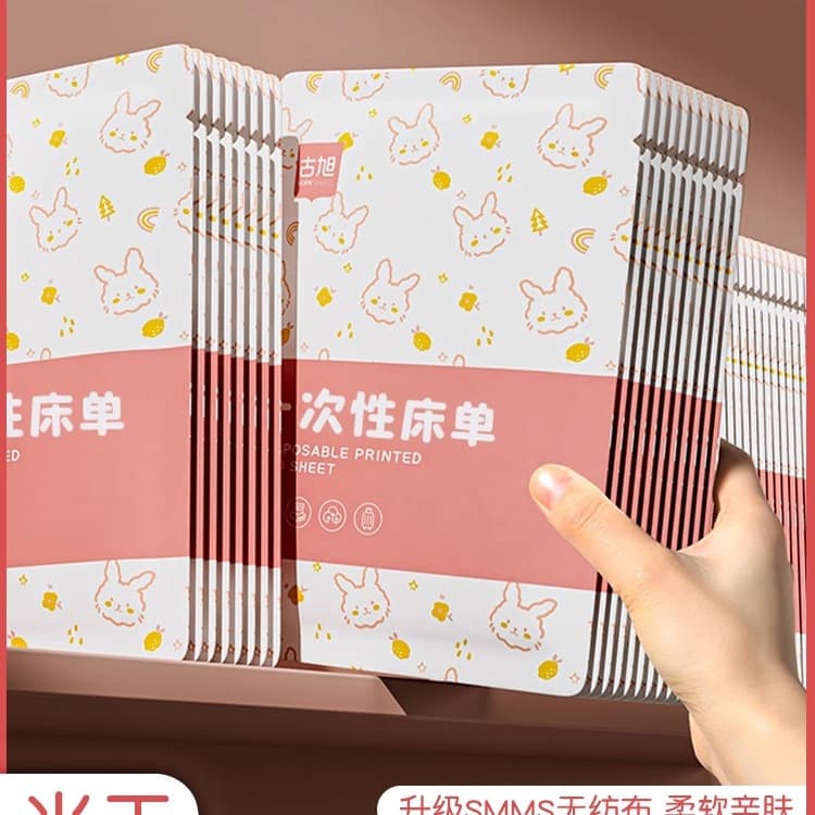 Disposable Bed Sheet for Hotel Travel Bedding, Thickened Portable Dirt-Proof Double/Single Sterile Train