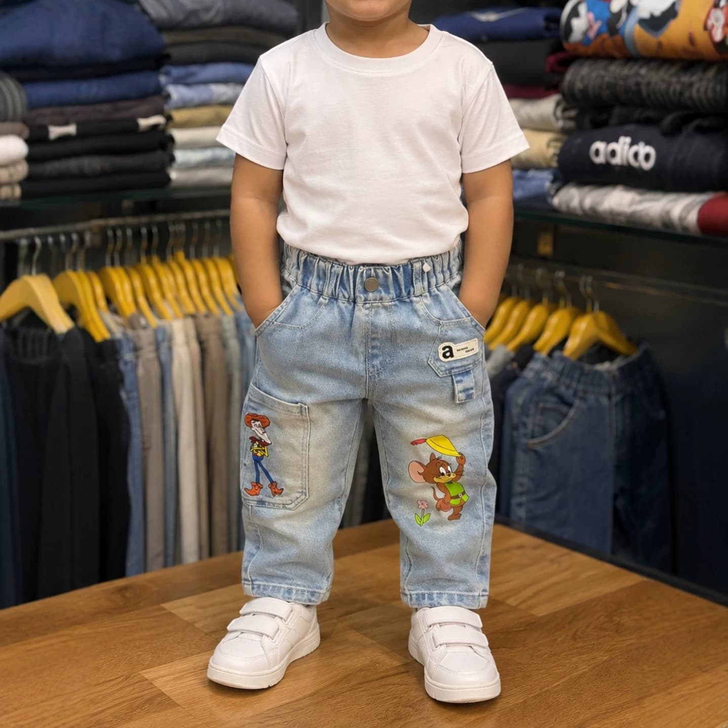 Boys Jeans New Style Boys Straight Leg Jeans Kids Clothing for Toddler, Child, and Teen Casual Wide Leg Pants