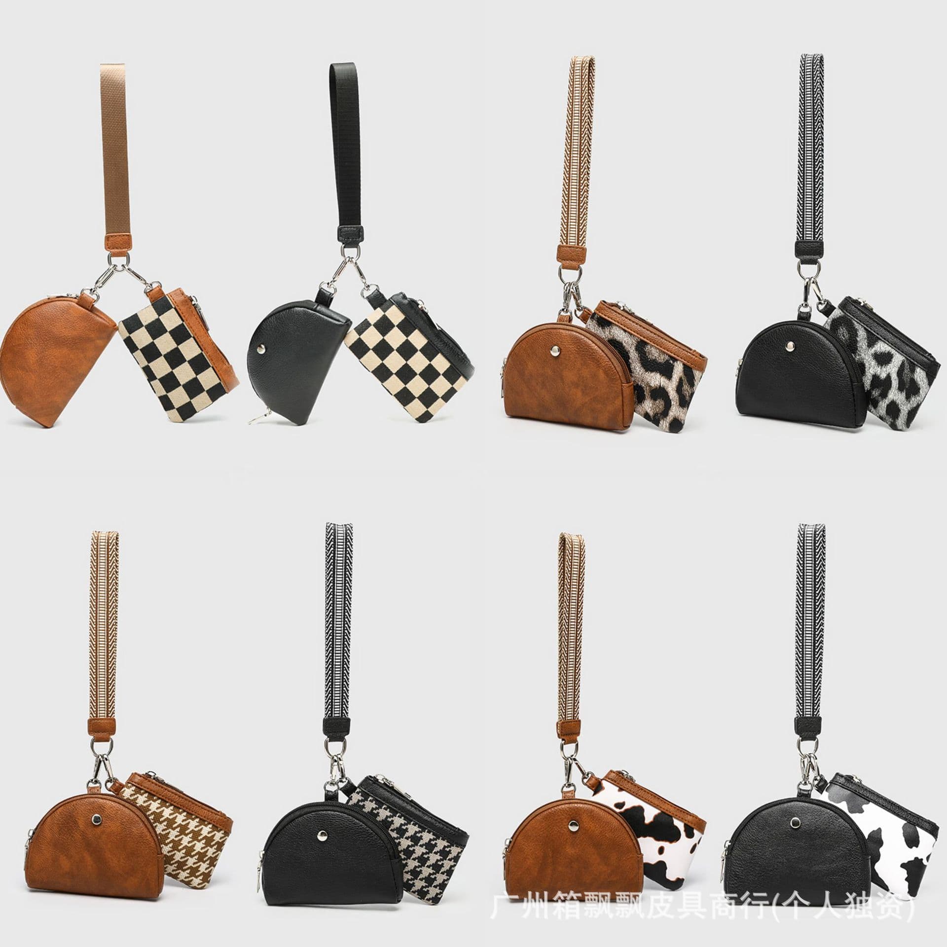 Cross-mirror popular wrist bag portable card holder bank card mini waterproof multi-functional change storage bag key bag