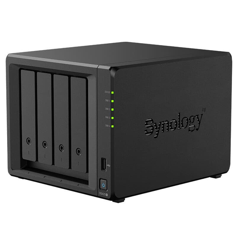 Synology DS425+ Quad-Core Four-Bay Network Storage Server Private Cloud File