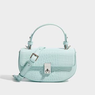 Women's Bag 2026 Crocodile Texture Small Square Bag Single Shoulder Crossbody Bag Niche Handbag Small Bag High-End Sense Small Square Bag