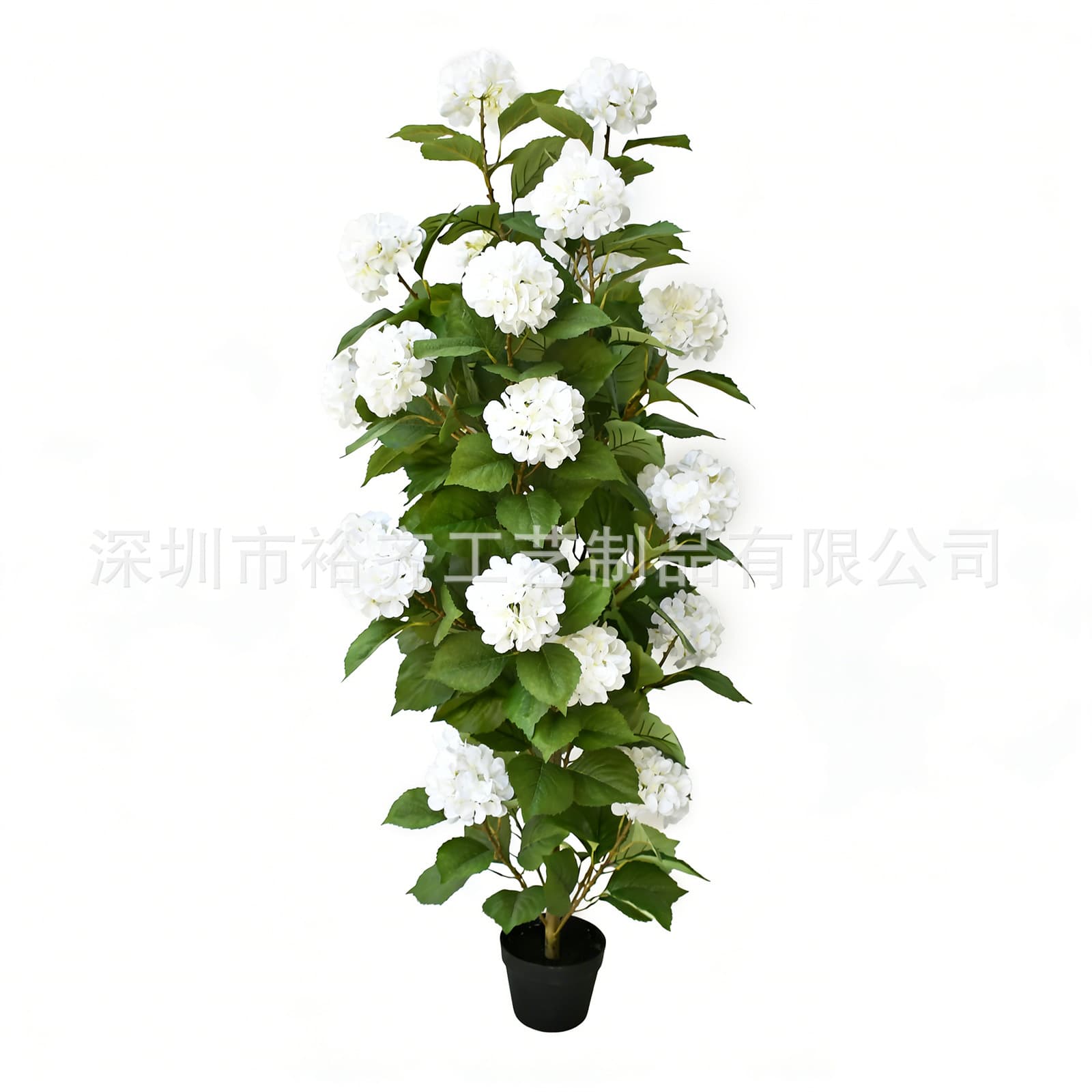 Cross-border simulated large hydrangea potted Nordic style simulated hydrangea tree with potted fake flower tree home decoration ornaments