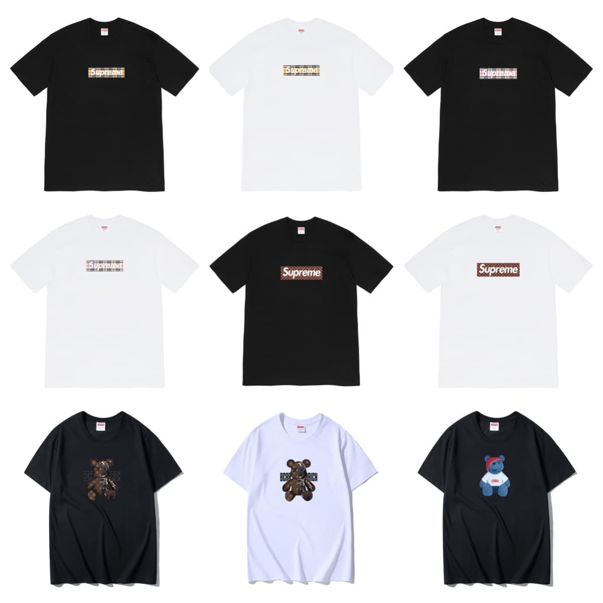 Meichao Supreme Summer SS25 Short-sleeved Street Pattern Retro Top Couple Short Sleeve T-shirt