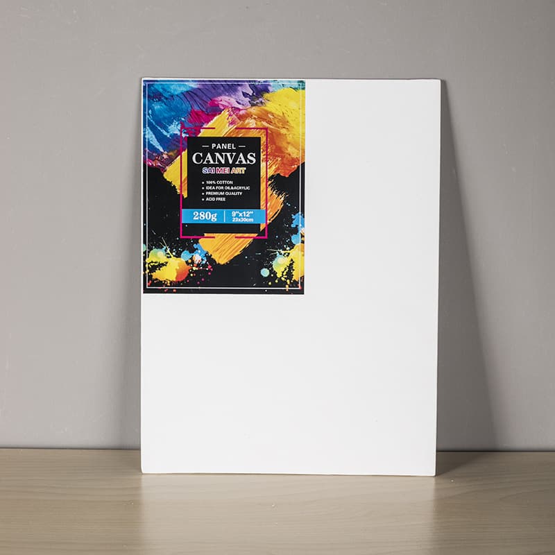 3mm Oil Painting Board Wholesale Pure Cotton Canvas Board for Gouache, Acrylic, and Oil Painting White Finished Frame Canvas Board