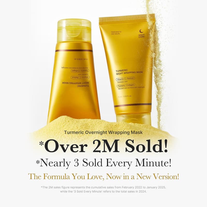 Turmeric Collagen Peel Off Mask Turmeric Overnight Wrapping Peel Off Mask