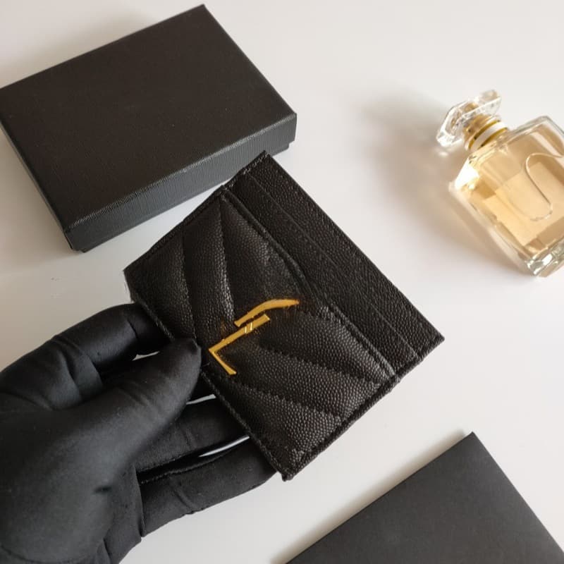 Cross-border wholesale trendy brand card holder card case caviar crocodile pattern monogram small fragrance poplar forest fragrance
