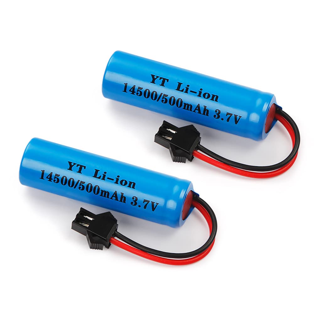 3.7V 14500 Lithium Battery 18650 7.4V Cylindrical Rechargeable Battery for Electric Toy RC Car