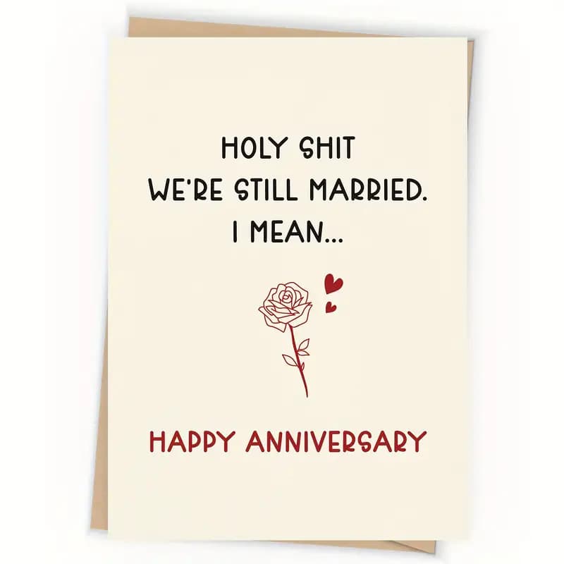 1 piece, unique birthday gift decoration for woman man his husband, birthday anniversary card, fast