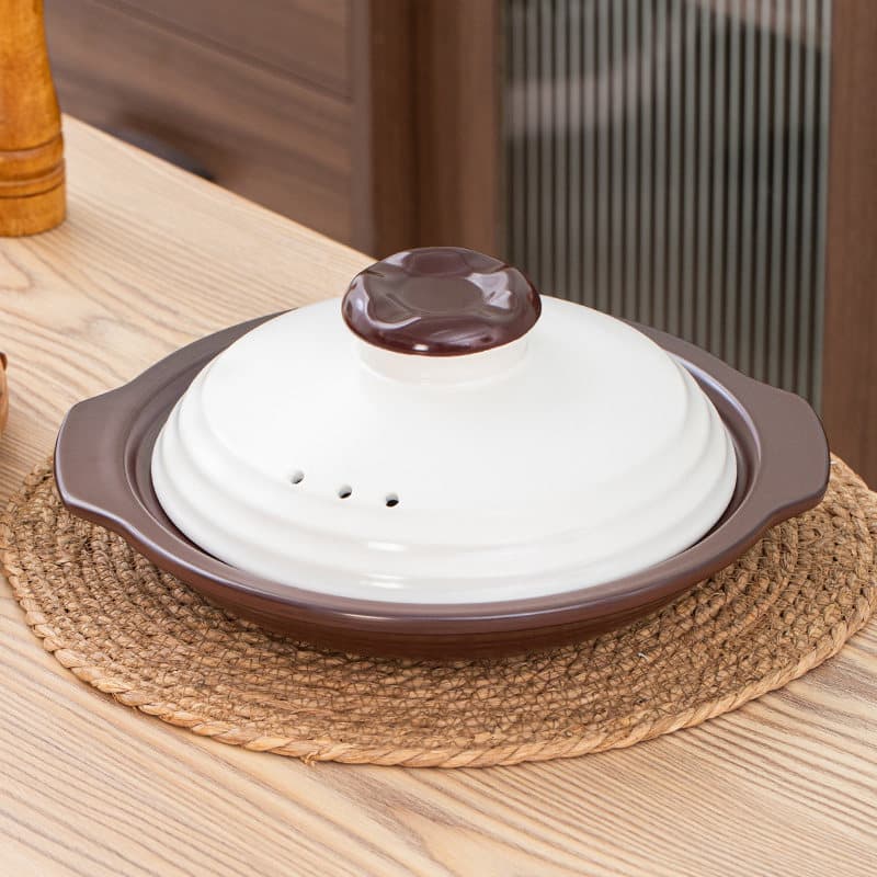 Hotel casserole pot, commercial electric ceramic stove, gas stove special fish head flat bottom stew pot, dry pot pot, jelly pot