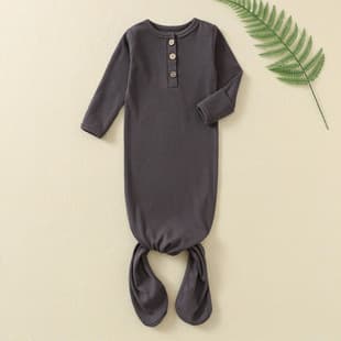 Ins Cross-Border Baby Swaddle Sleep Sack Baby Ribbed Sleepwear Newborn Footed Romper Baby Clothes