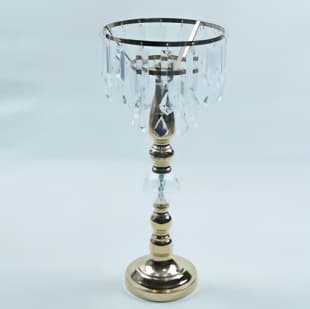 European Wedding Electroplated Gold Candle Holder, Iron Art Candle Cup Romantic Candlelight Dinner Candle Holder Ornament Factory Direct