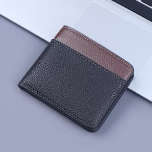 Short Men's Wallet Card Holder All-in-One Leather Billfold Wholesale Mens Wallet