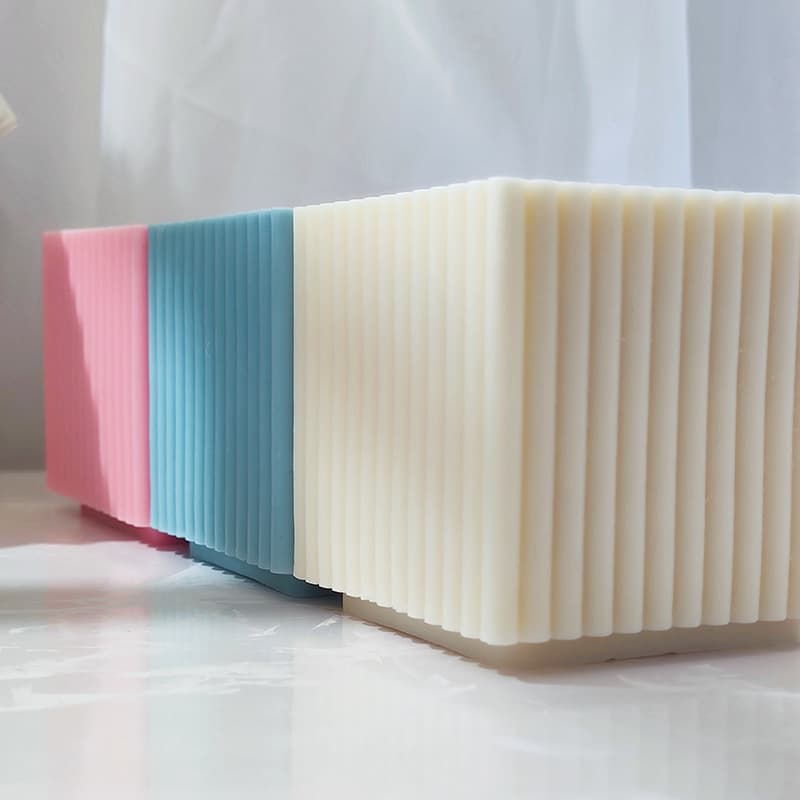 Container Candle Silicone Mold Round Strip Large Square Candle Decoration Cake Baking Creative Ice Cube Mold Cross-border