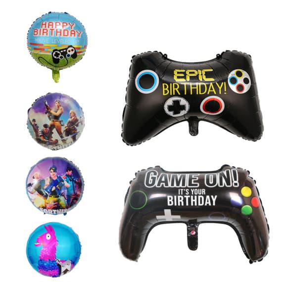 Fortnite Piñata Game Party Decoration Handle Children's Birthday New Game Console Aluminum Foil Balloon