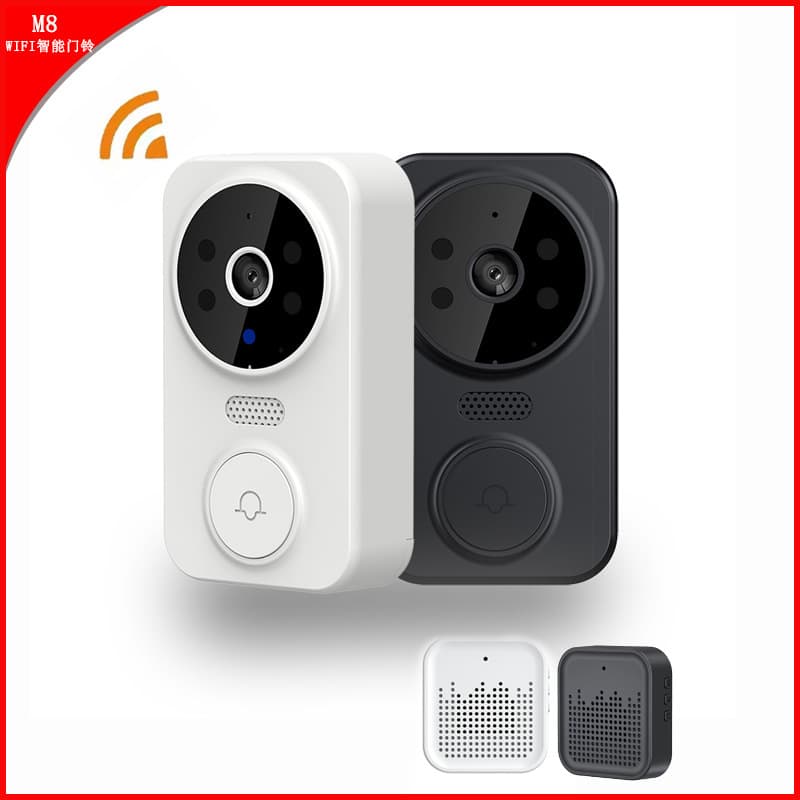 Low Power Consumption Wireless Smart Doorbell Home Use Visual Wifi Electronic Cat Eye Door Knocker M8 WIFI Compatible
