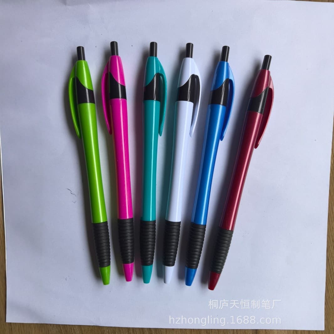 Wholesale plastic push-button promotion ad pen business signature pen ballpoint pen custom LOGO press pen promotion pen