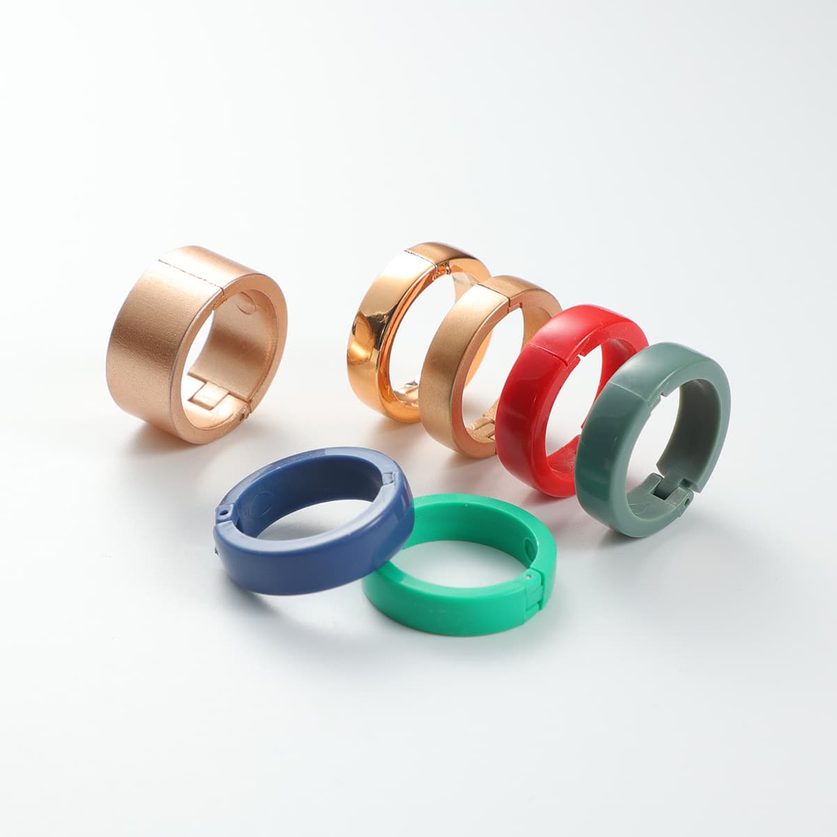 Factory Direct Supply 20mm Douban Multicolor Desk Calendar Rings Calendar Rings Open Rings Ring Buckles Loose-leaf Plastic Binding Rings